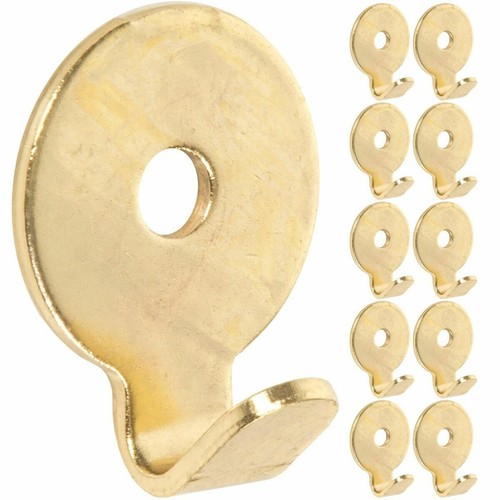 Brass plated round picture - brass,