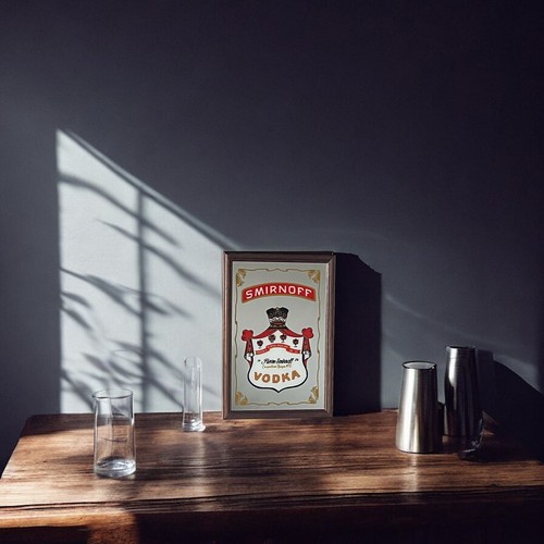 Smirnoff vodka style wooden - vodka,