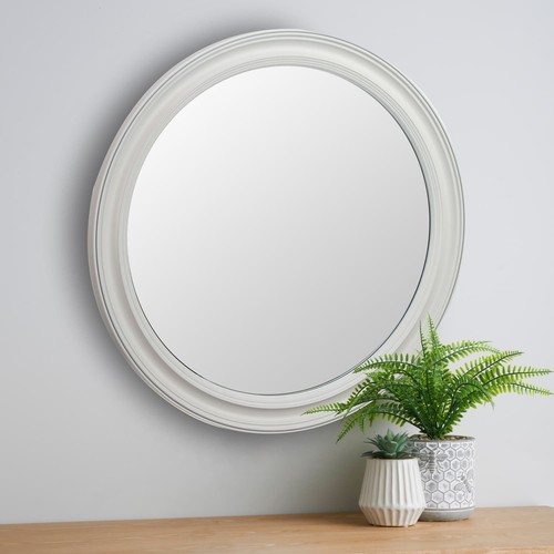 Traditional bold round mirror - round,