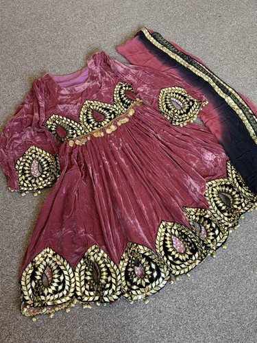 Traditional afghan blush - traditional, pink