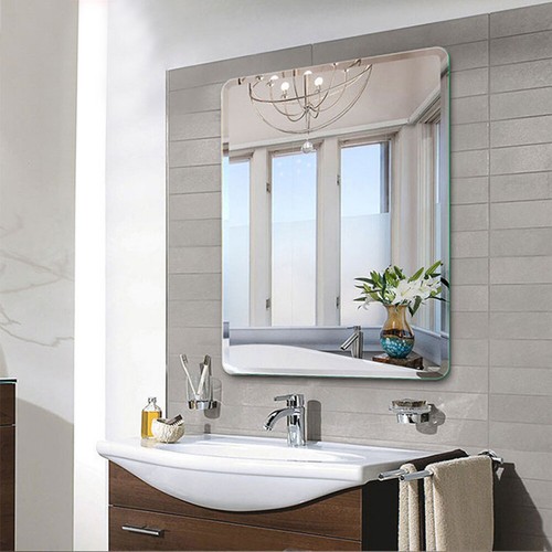 Frameless unframed bathroom - unframed,