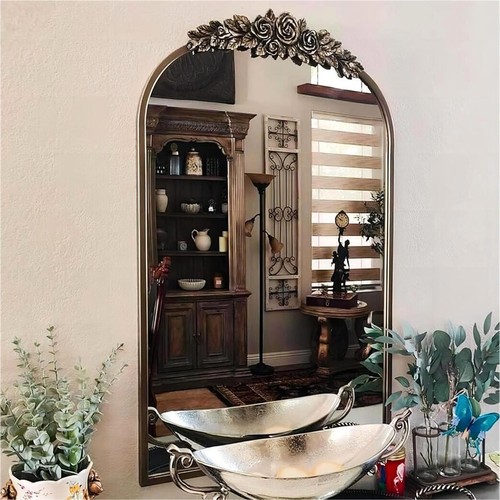 Vintage arched mirror large - vintage,