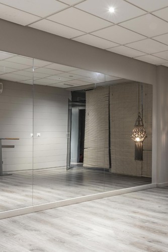 Large mirror glass gym dance - large,