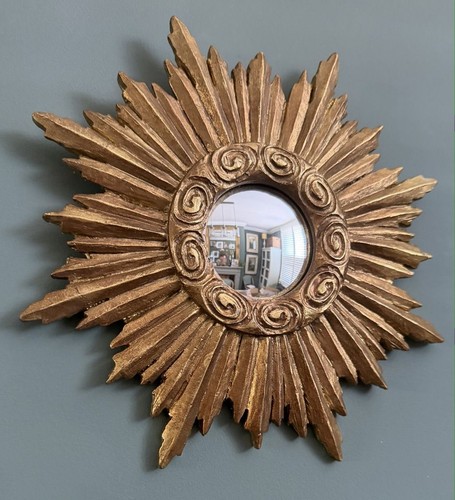Gold antiqued round - round, port