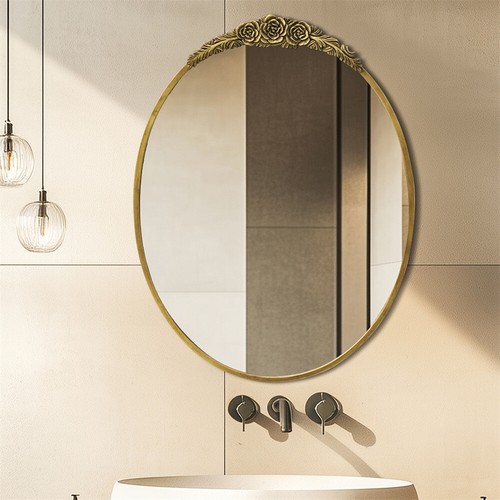 Traditional oval wall - traditional, mirror