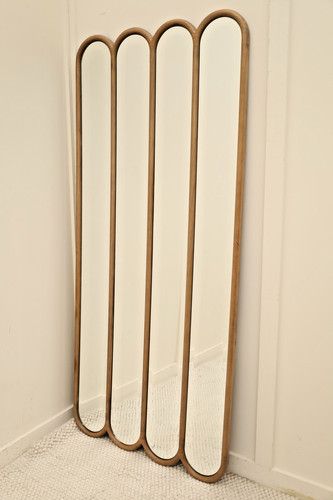 Warm wood arched paneled - arched,