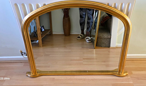 Large arched gold - arched, framed