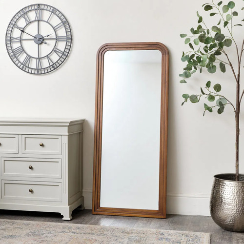 Dark wood arched frame - dark,