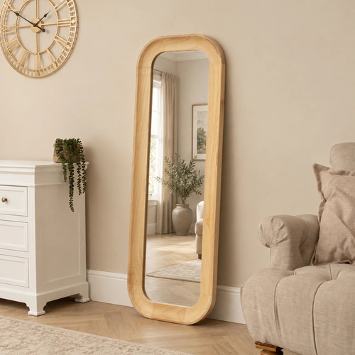 Natural wood arched rounded - wood,