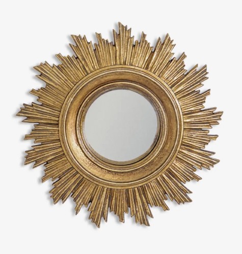 Gold antiqued round port hole - port,
