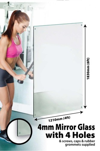 Large mirror glass - glass, 4